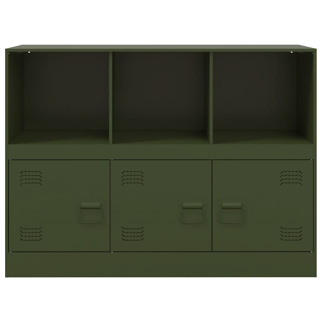 Buffet vert olive 99x39x73 cm acier - XIOS