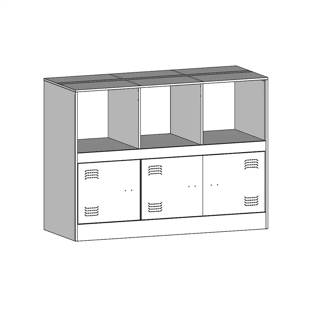 Buffet vert olive 99x39x73 cm acier - XIOS