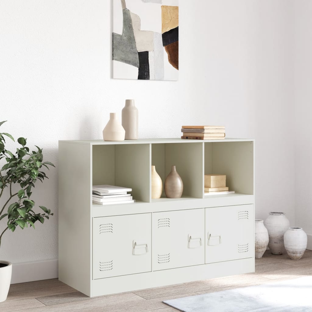 Buffet blanc 99x39x73 cm acier - XIOS