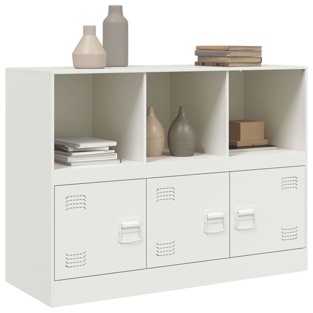 Buffet blanc 99x39x73 cm acier - XIOS