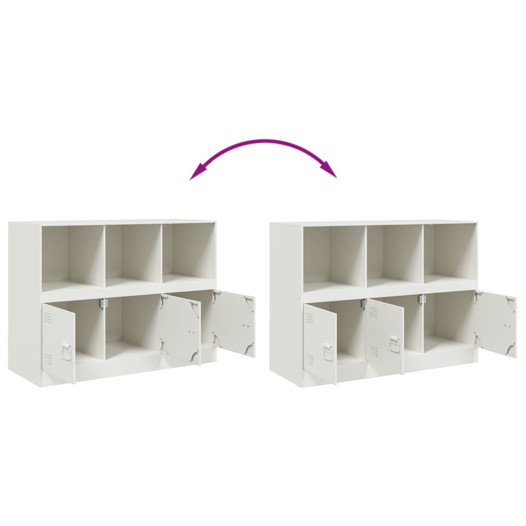 Buffet blanc 99x39x73 cm acier - XIOS