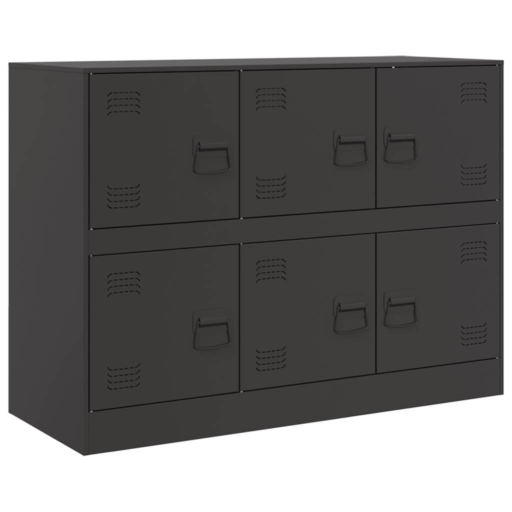 Buffet noir 99x39x73 cm acier - XIOS