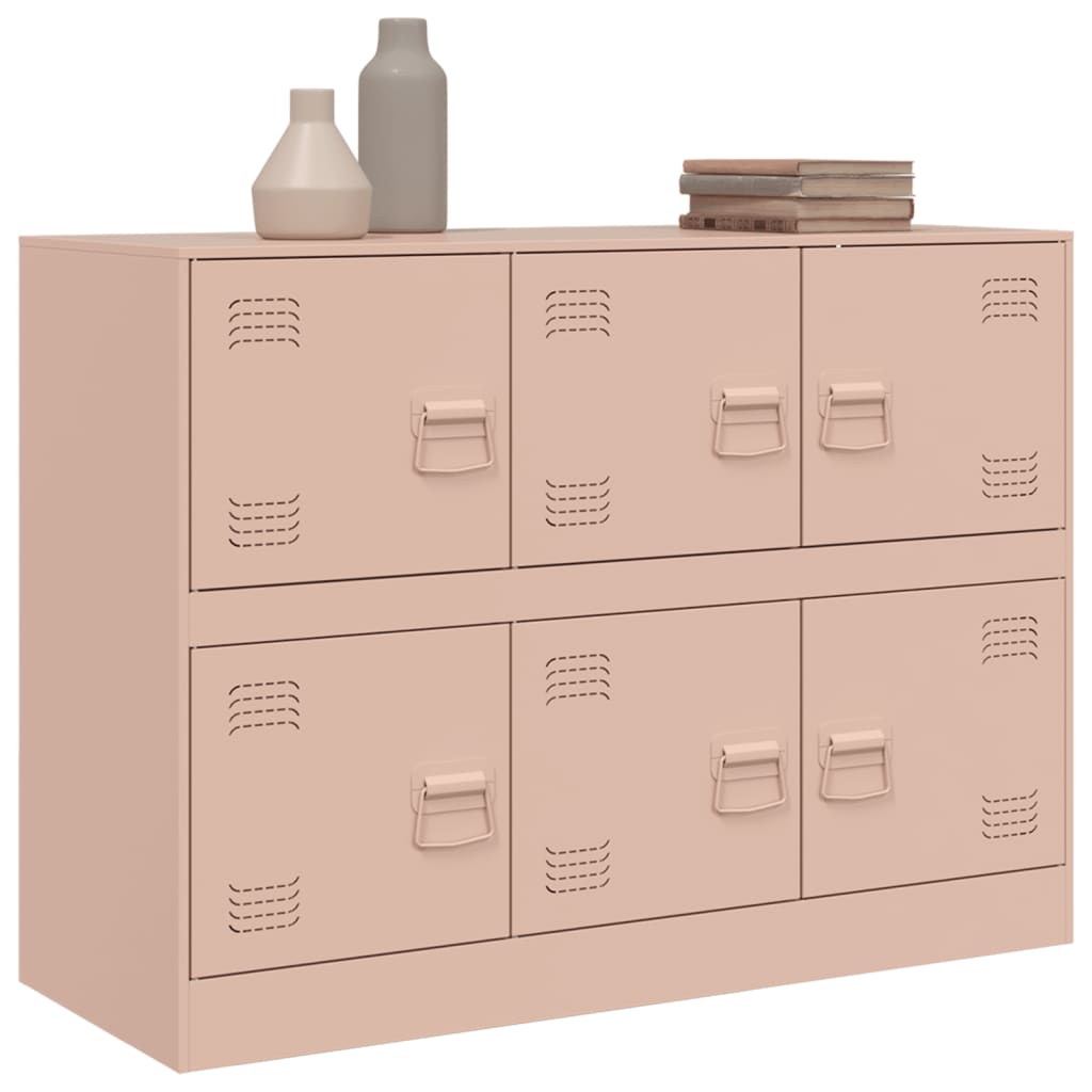 Buffet rose 99x39x73 cm acier - XIOS