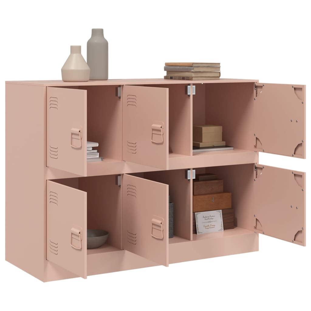 Buffet rose 99x39x73 cm acier - XIOS