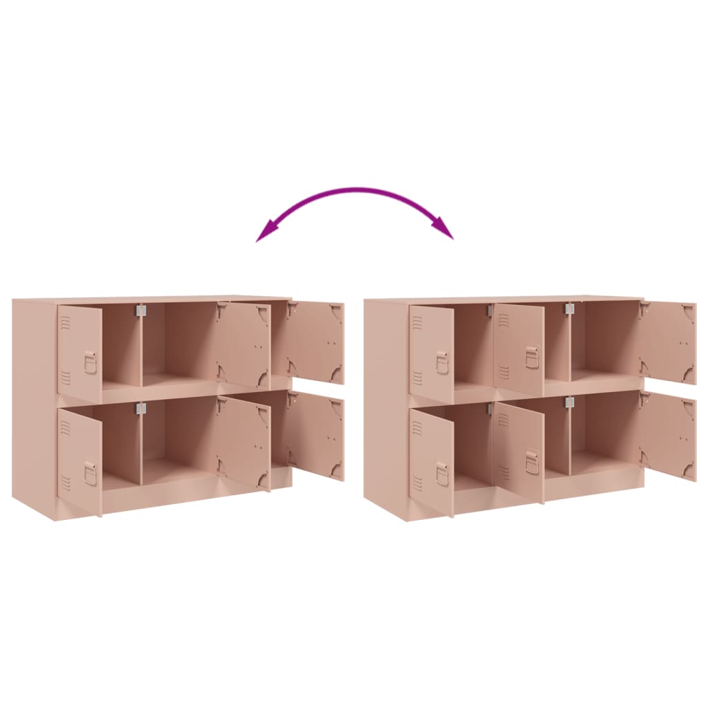 Buffet rose 99x39x73 cm acier - XIOS