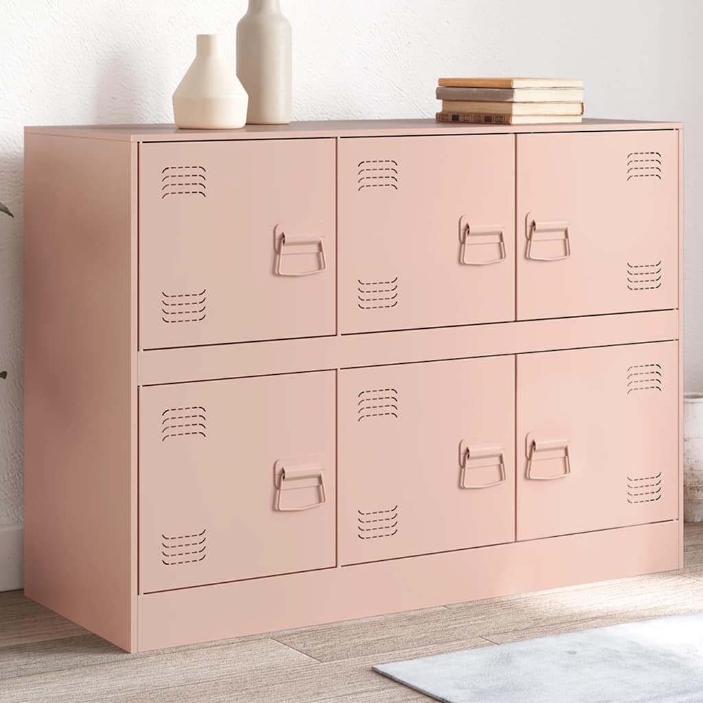 Buffet rose 99x39x73 cm acier - XIOS