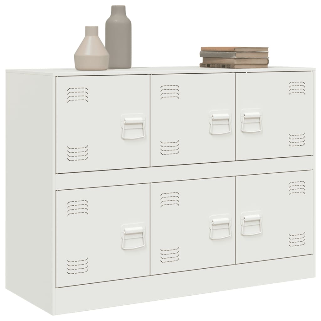 Buffet blanc 99x39x73 cm acier - XIOS