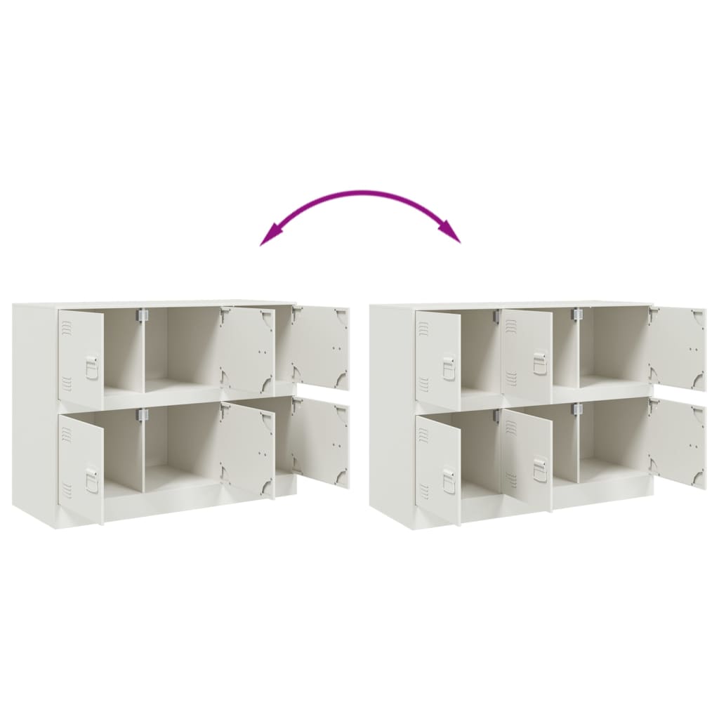Buffet blanc 99x39x73 cm acier - XIOS