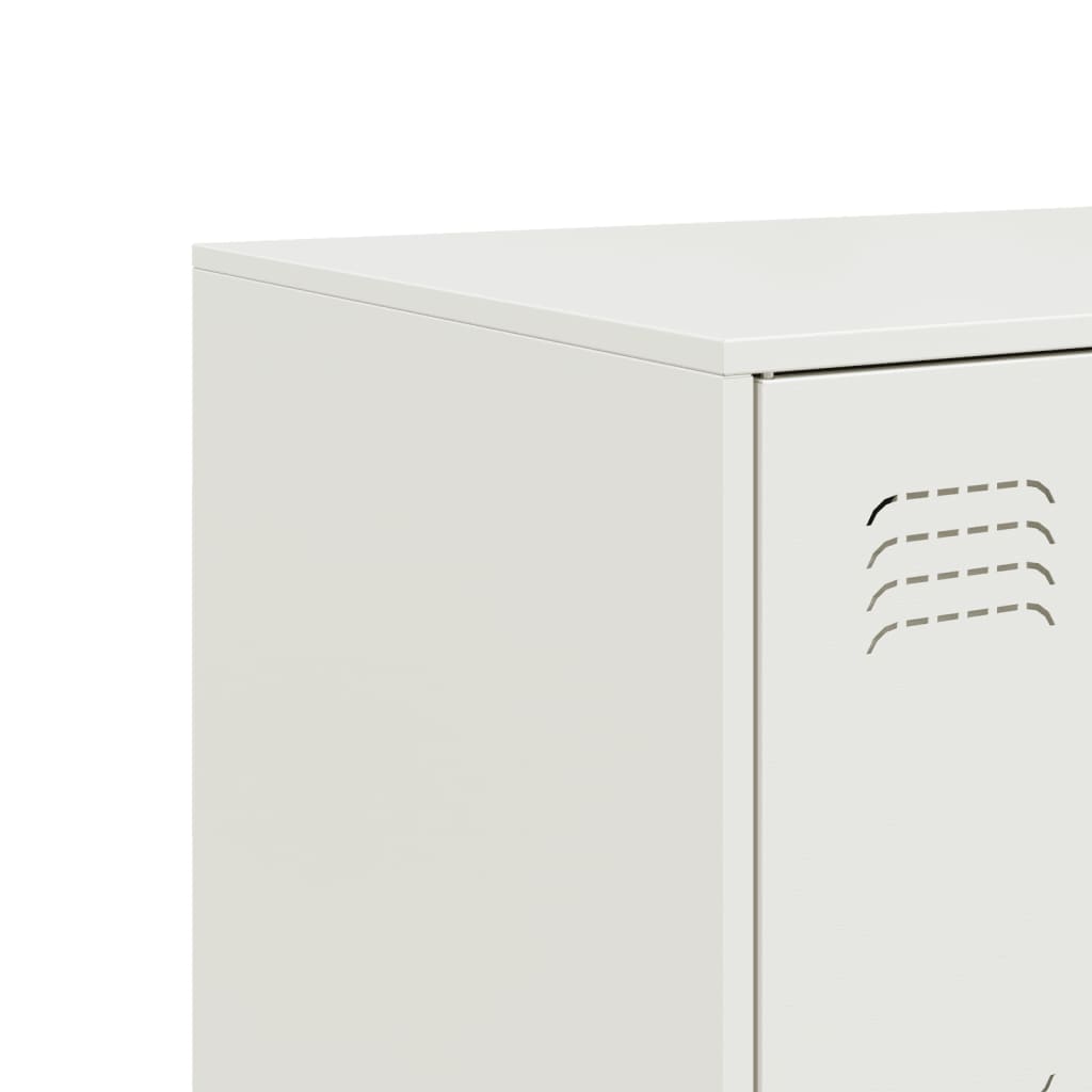 Buffet blanc 99x39x73 cm acier - XIOS