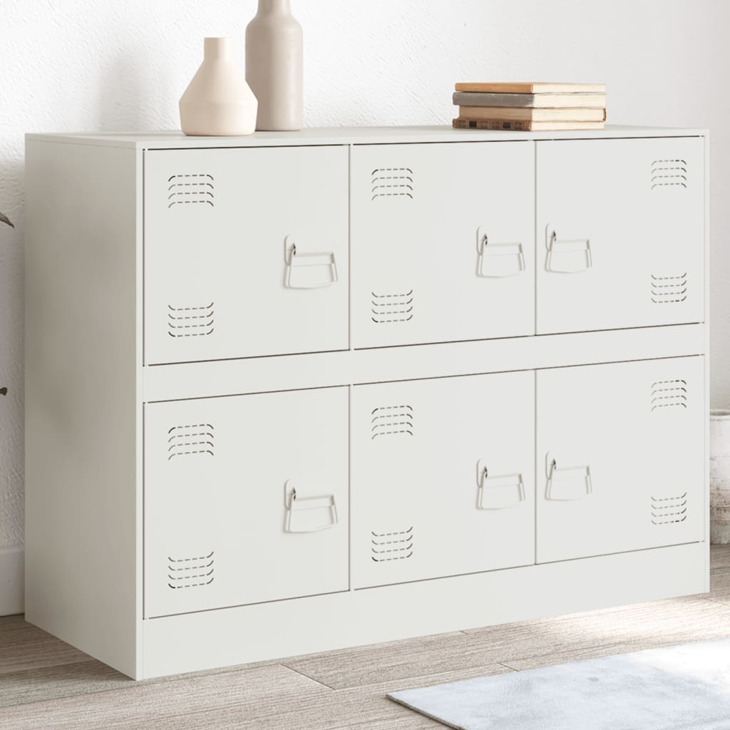 Buffet blanc 99x39x73 cm acier - XIOS