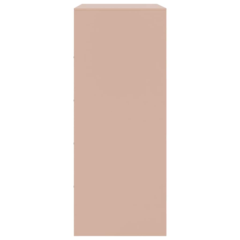 Buffet haut rose 67x39x95 cm acier - XIOS