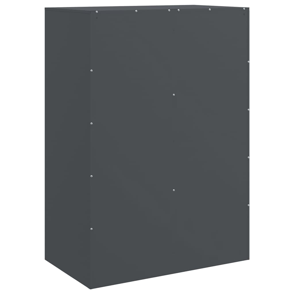 Buffet haut anthracite 67x39x95 cm acier - XIOS
