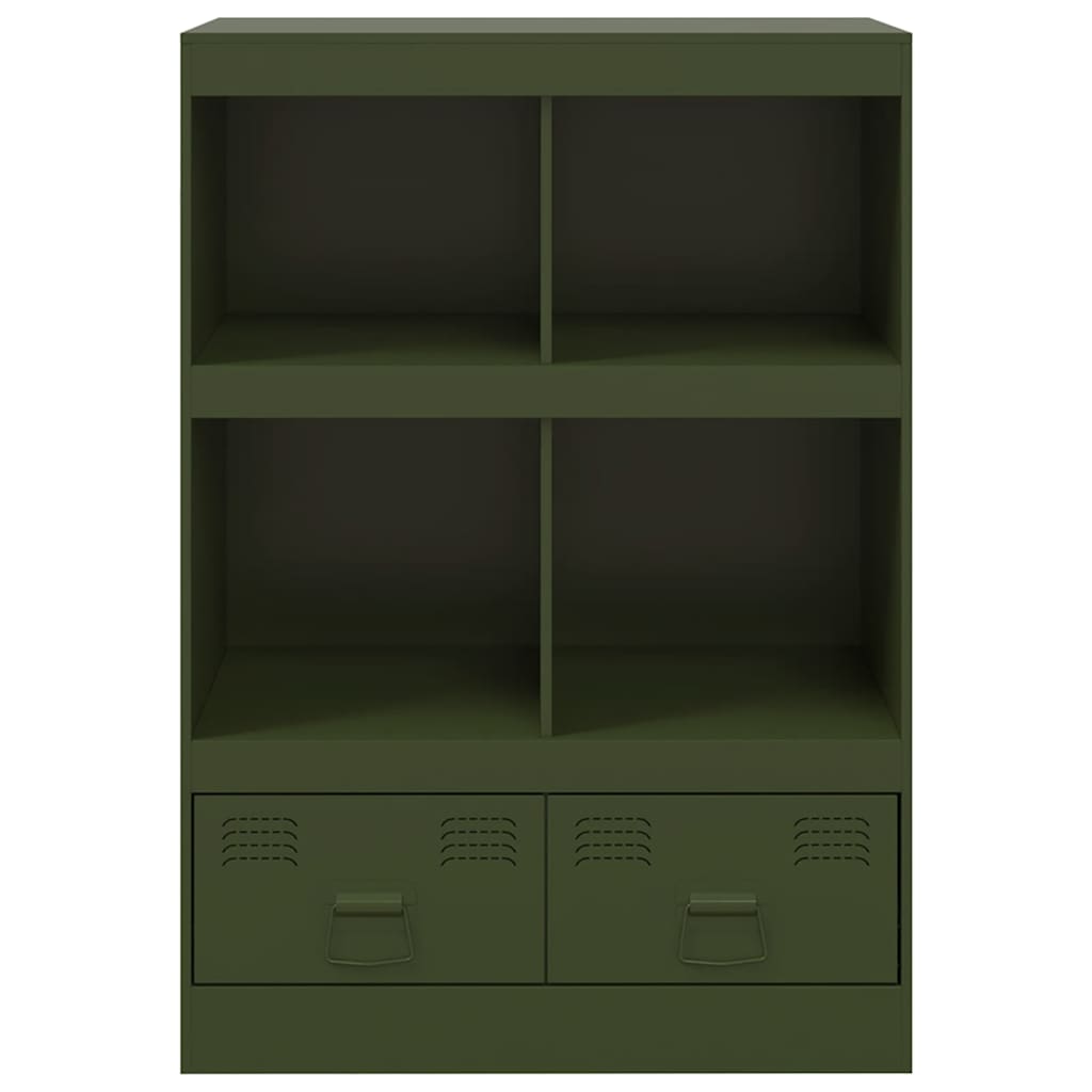 Buffet vert olive 67x39x95 cm acier - XIOS