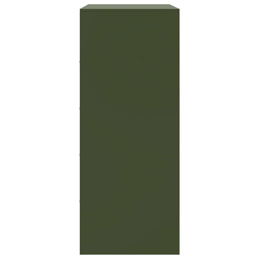 Buffet vert olive 67x39x95 cm acier - XIOS
