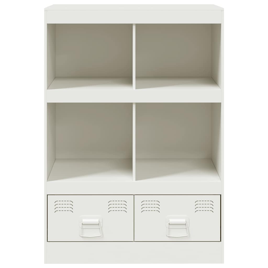 Buffet haut blanc 67x39x95 cm acier - XIOS
