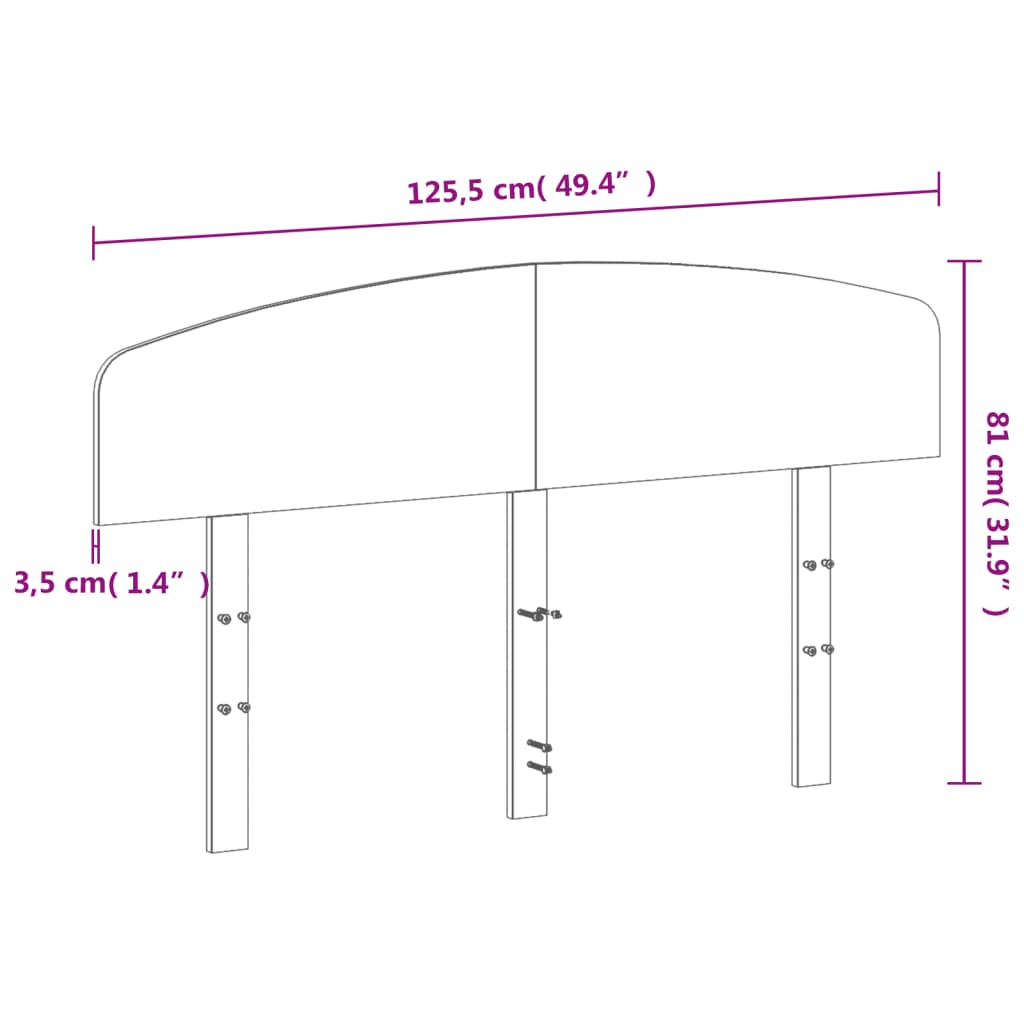 Tête de lit 120 cm bois massif de pin - XIOS
