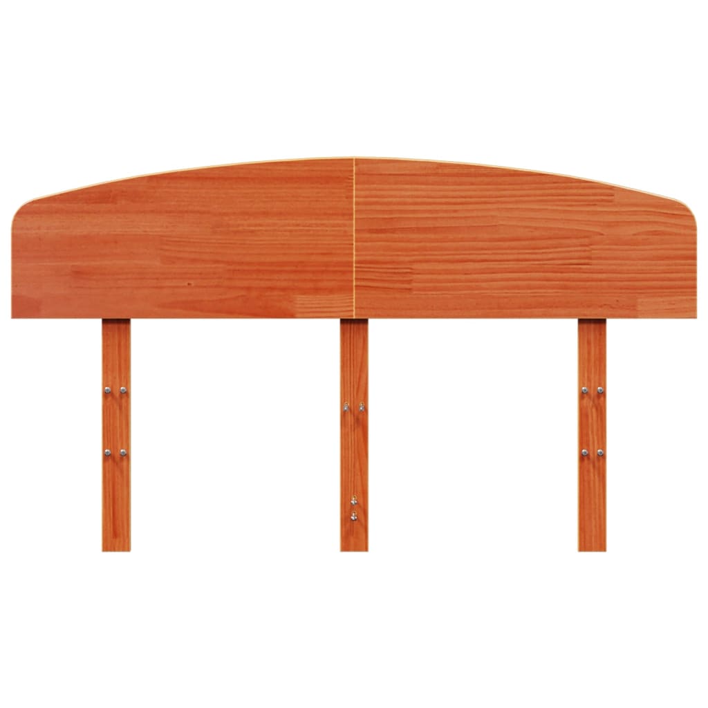 Tête de lit cire marron 120 cm bois massif de pin - XIOS