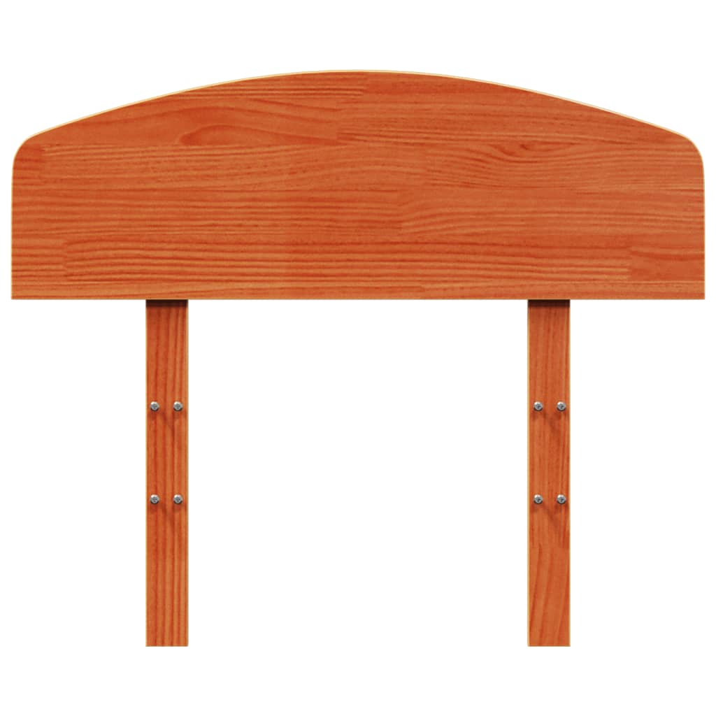 Tête de lit cire marron 100 cm bois massif de pin - XIOS