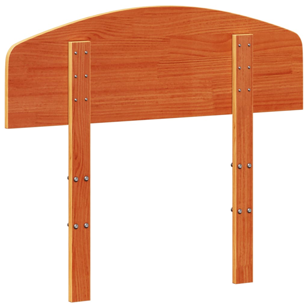 Tête de lit cire marron 100 cm bois massif de pin - XIOS