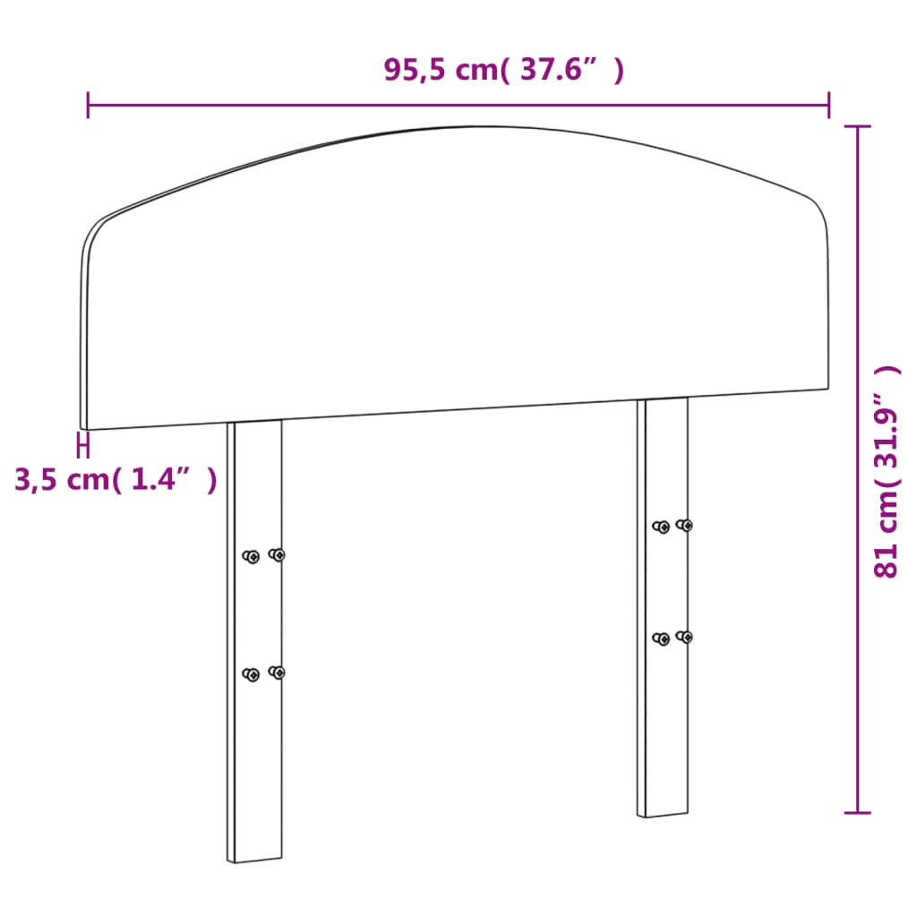 Tête de lit 90 cm bois massif de pin - XIOS
