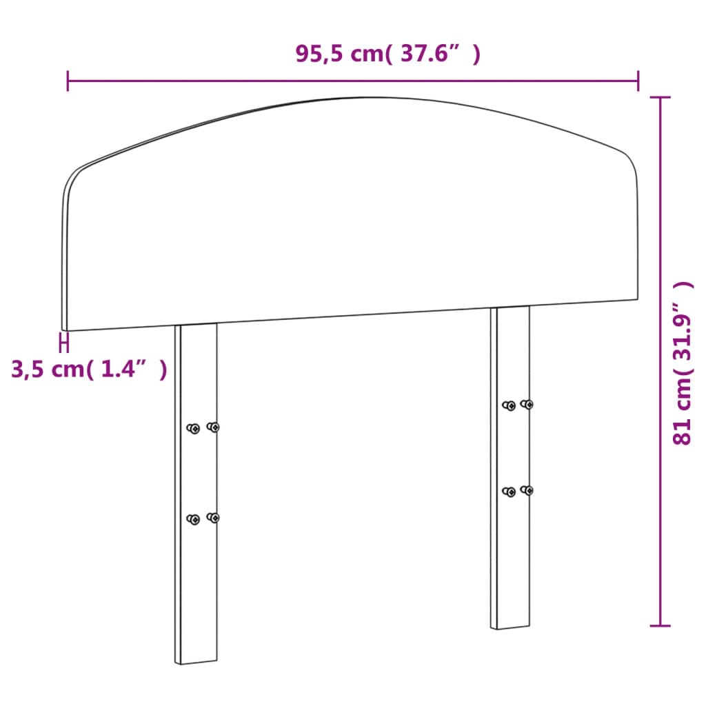 Tête de lit blanc 90 cm bois massif de pin - XIOS