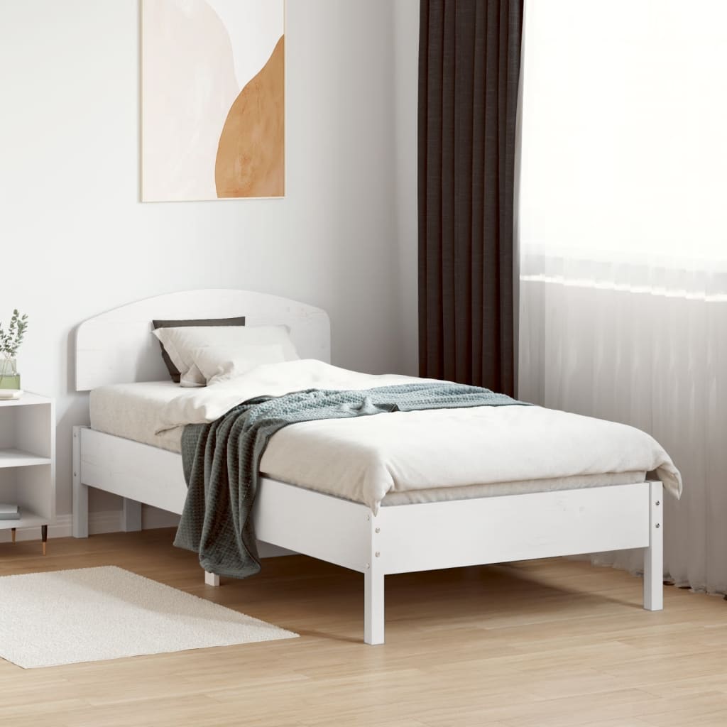 Tête de lit blanc 75 cm bois massif de pin - XIOS