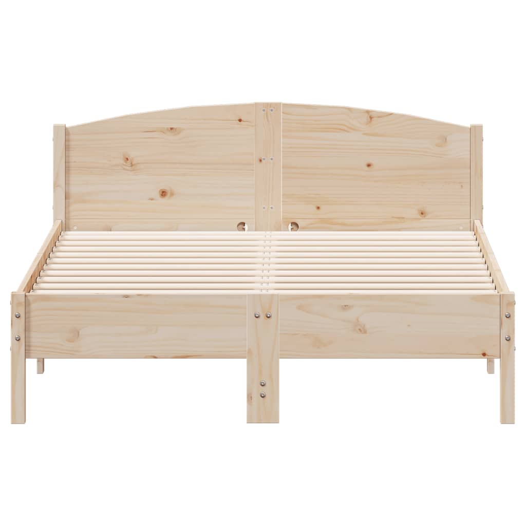 Cadre de lit sans matelas 120x190 cm bois de pin massif - XIOS