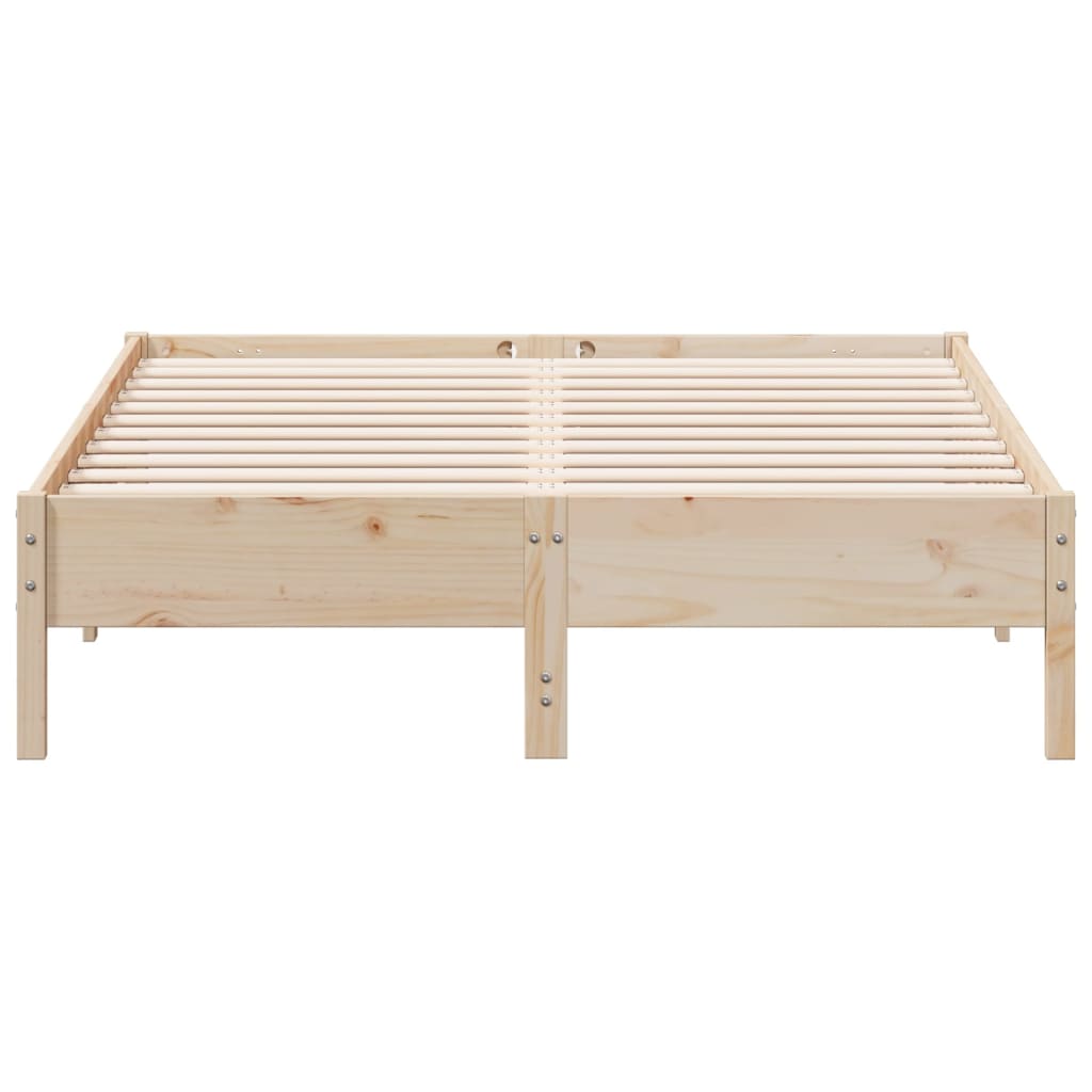 Cadre de lit sans matelas 140x200 cm bois massif de pin - XIOS