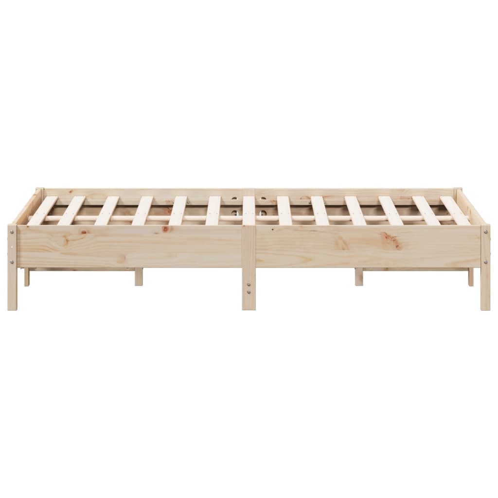 Cadre de lit sans matelas 140x200 cm bois massif de pin - XIOS