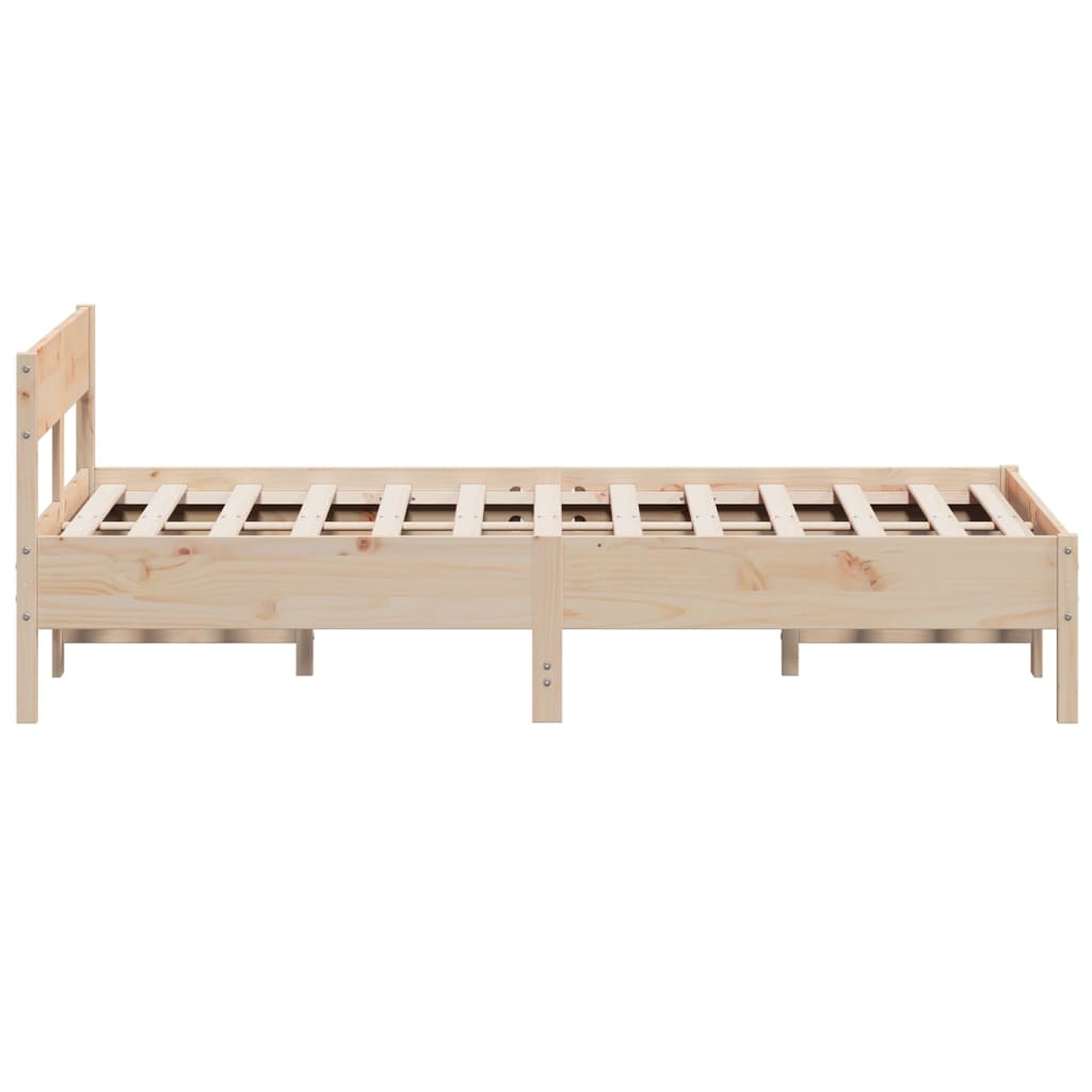 Cadre de lit sans matelas 150x200 cm bois de pin massif - XIOS
