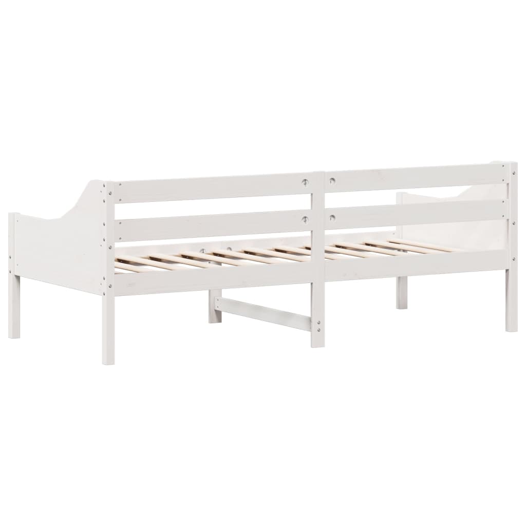 Lit de jour sans matelas blanc 80x200 cm bois de pin massif - XIOS