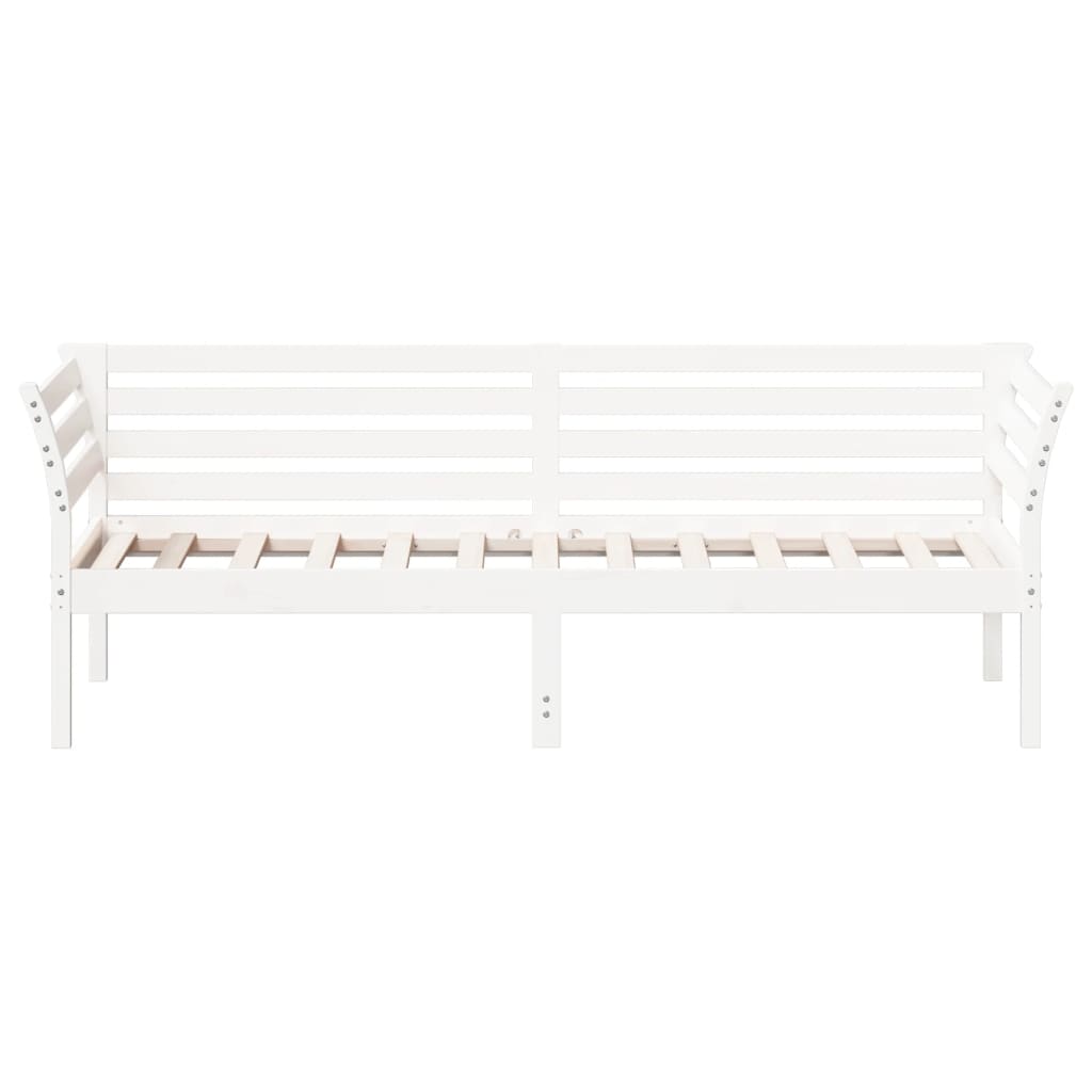 Lit de jour sans matelas blanc 100x200 cm bois de pin massif - XIOS