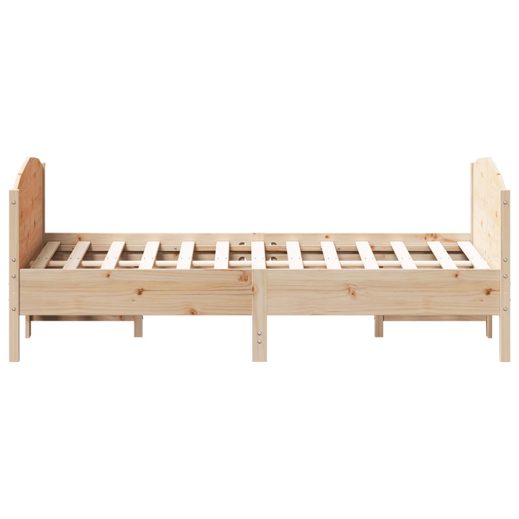 Cadre de lit sans matelas 120x190 cm bois de pin massif - XIOS