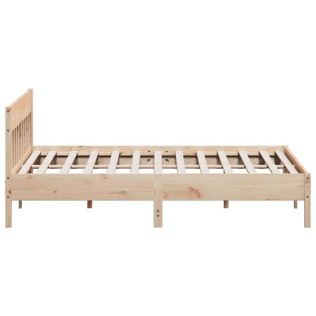 Cadre de lit sans matelas 200x200 cm bois massif de pin - XIOS