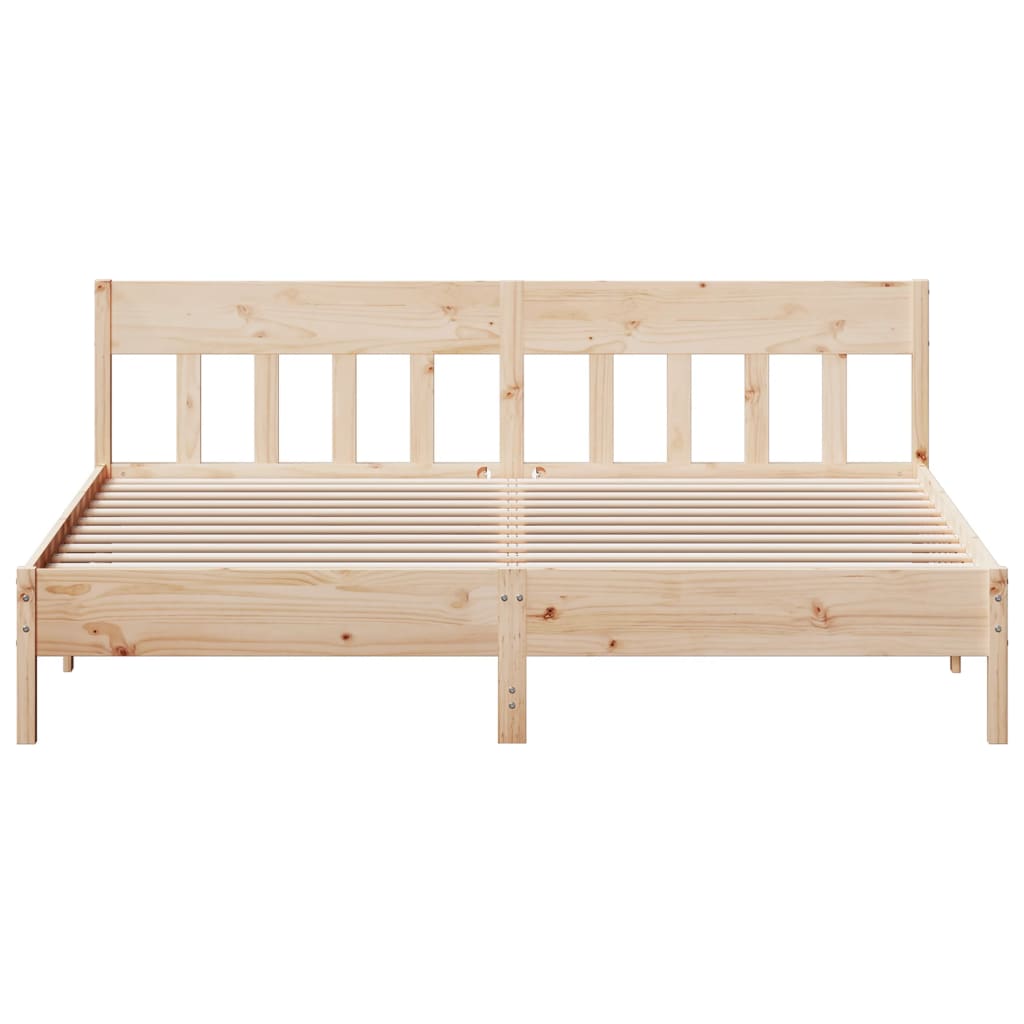 Cadre de lit sans matelas 180x200 cm bois massif de pin - XIOS