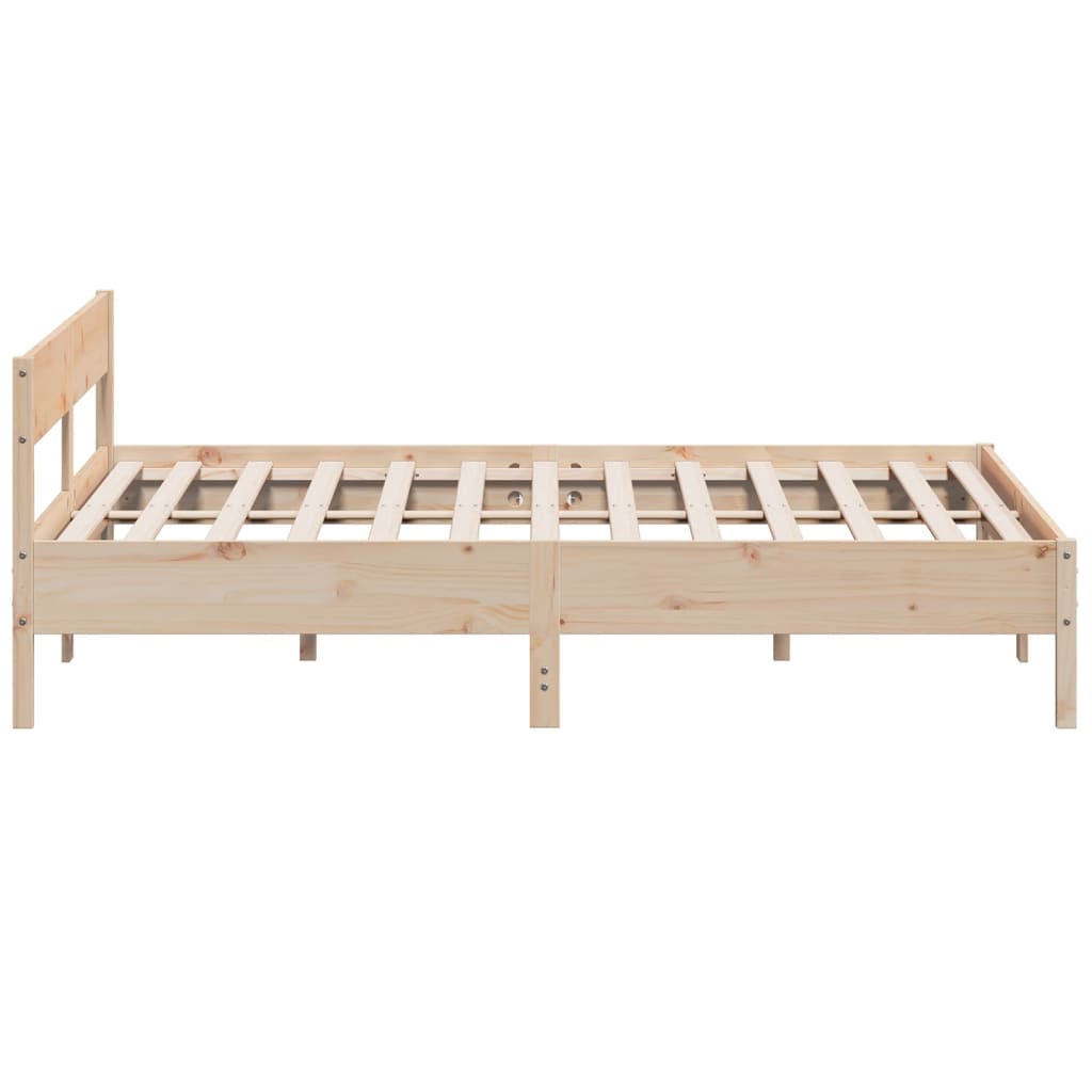 Cadre de lit sans matelas 200x200 cm bois massif de pin - XIOS