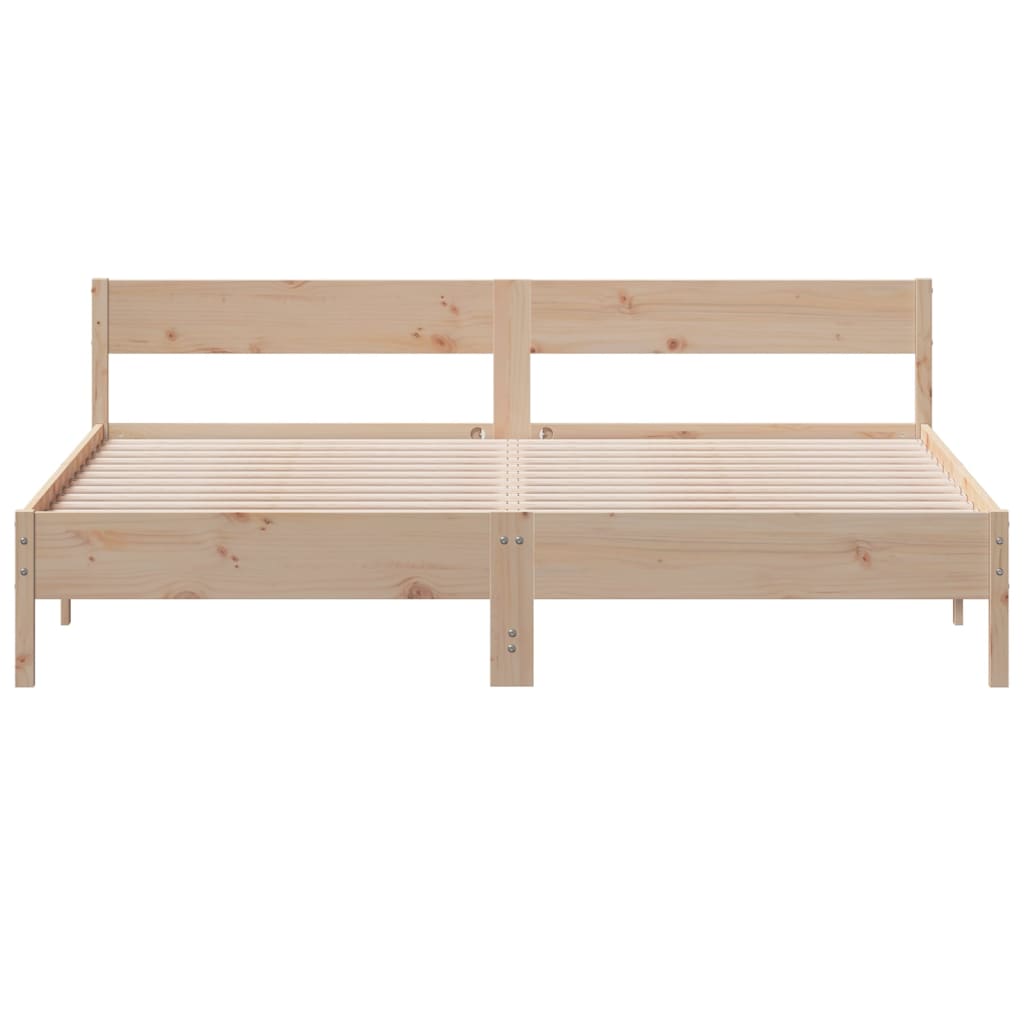 Cadre de lit sans matelas 180x200 cm bois massif de pin - XIOS