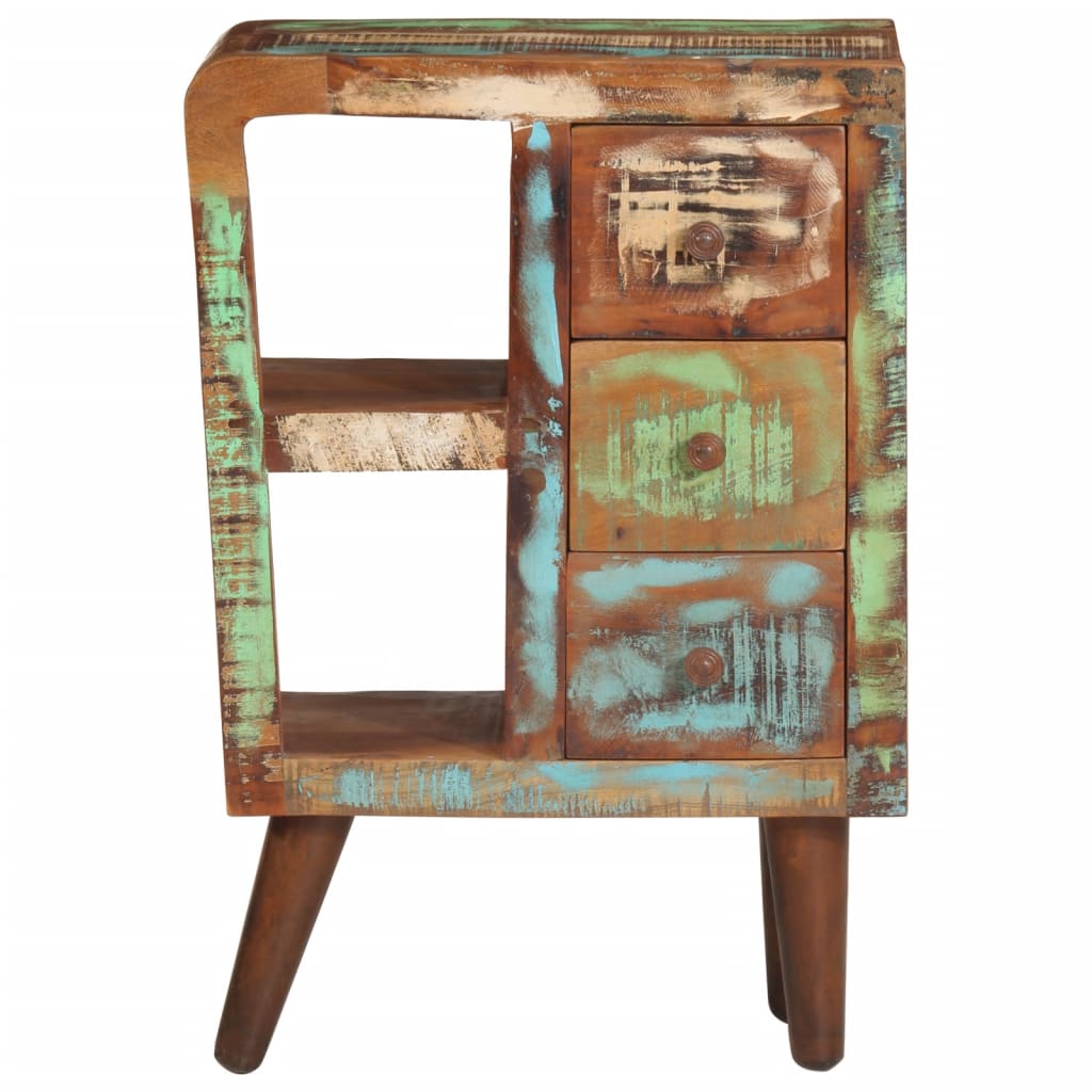 Buffet 55x30x80 cm bois massif de récupération - XIOS