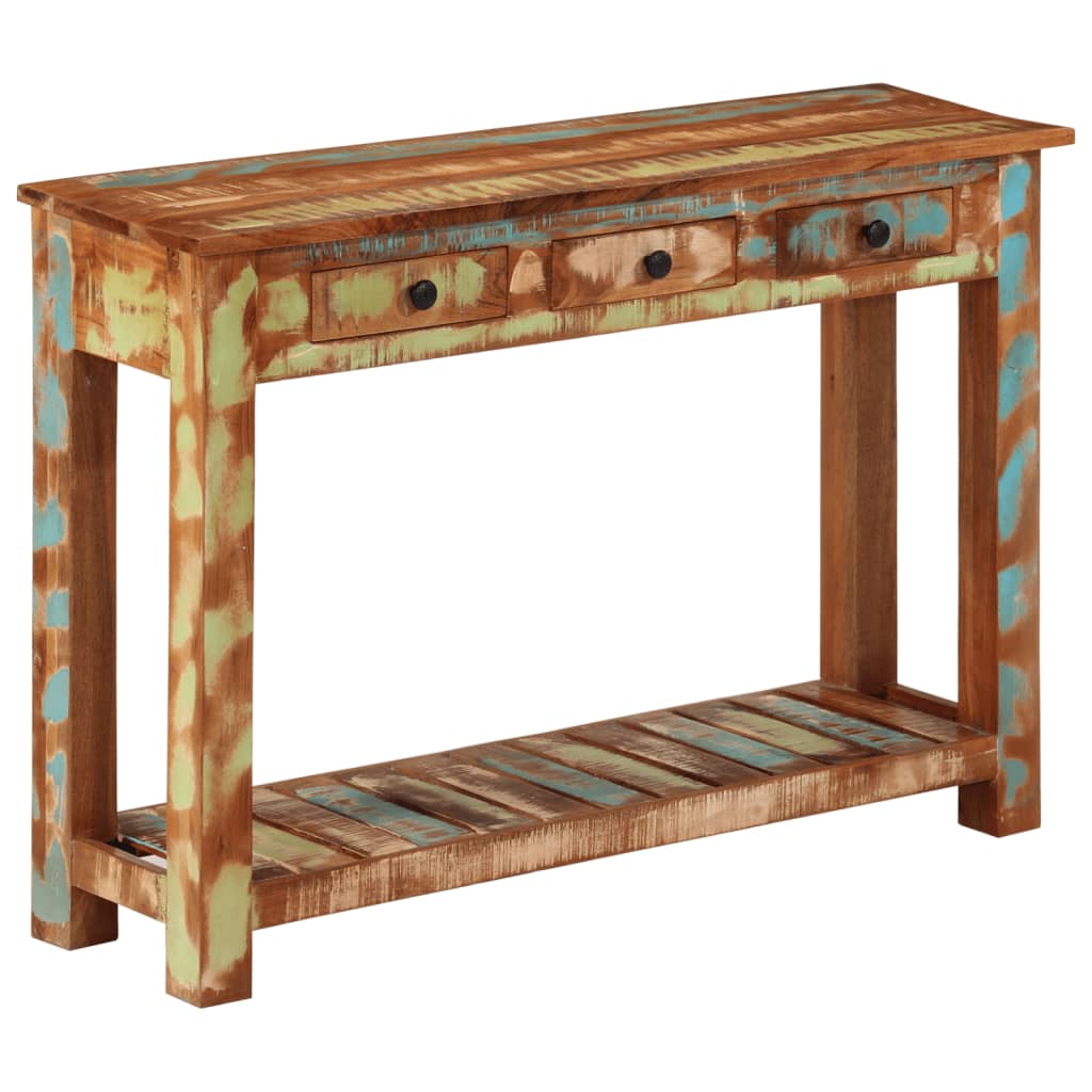 Table console 110x30x76 cm Bois massif de récupération - XIOS