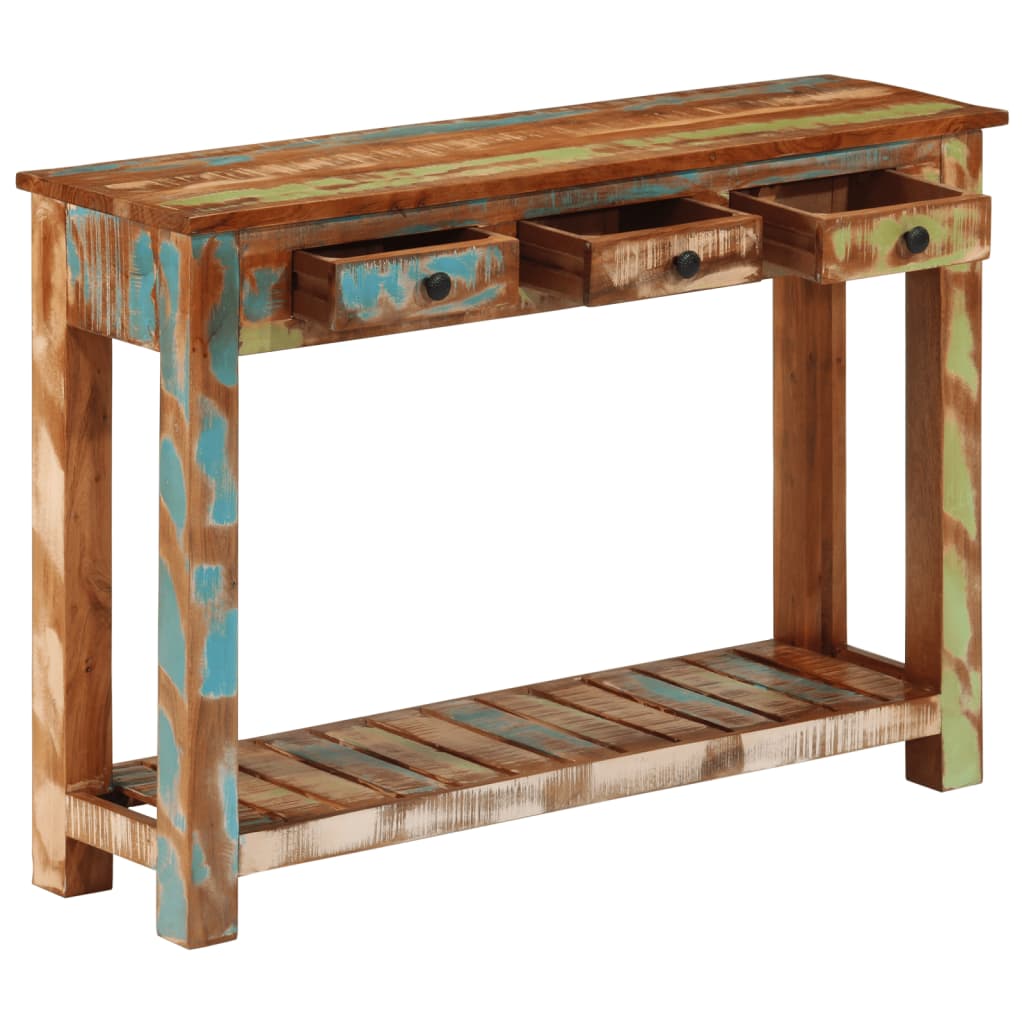 Table console 110x30x76 cm Bois massif de récupération - XIOS