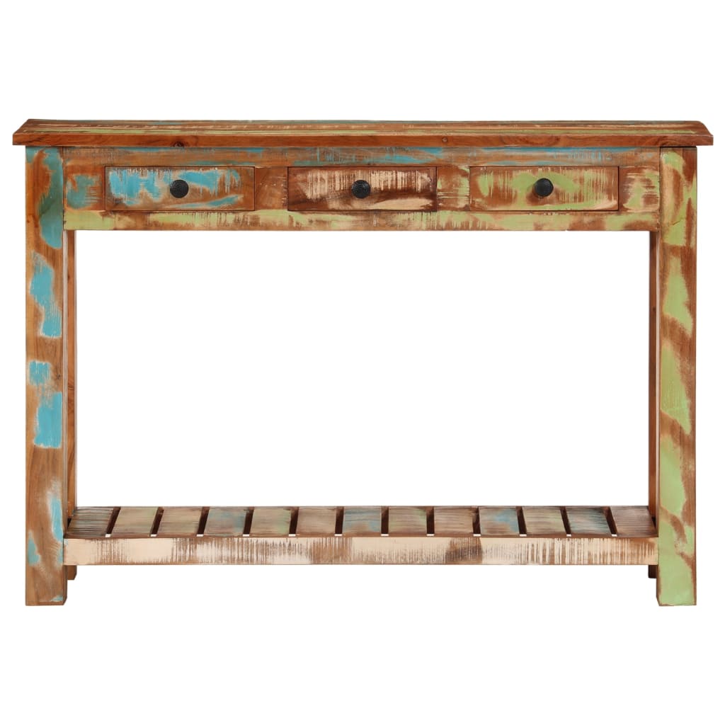 Table console 110x30x76 cm Bois massif de récupération - XIOS
