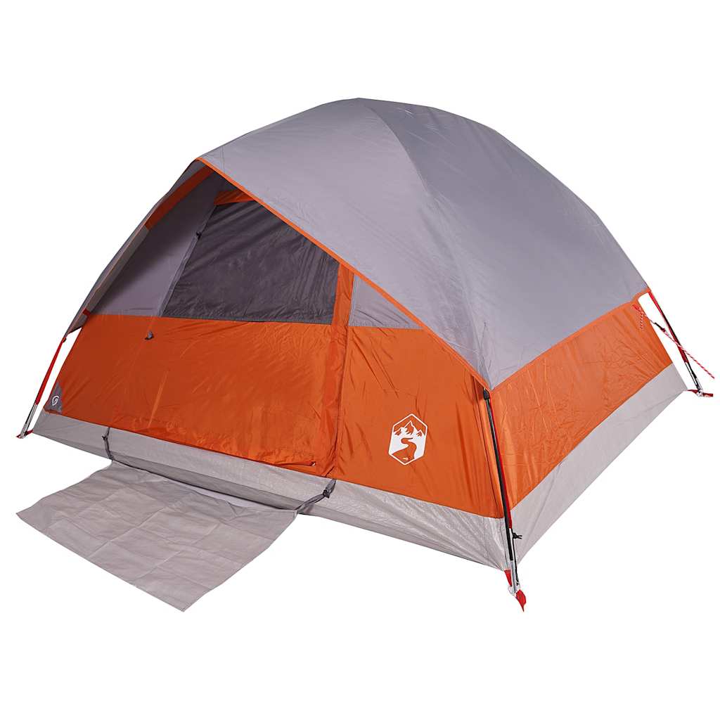 Tente de camping à dôme 3 personnes orange imperméable Tentes vidaXL