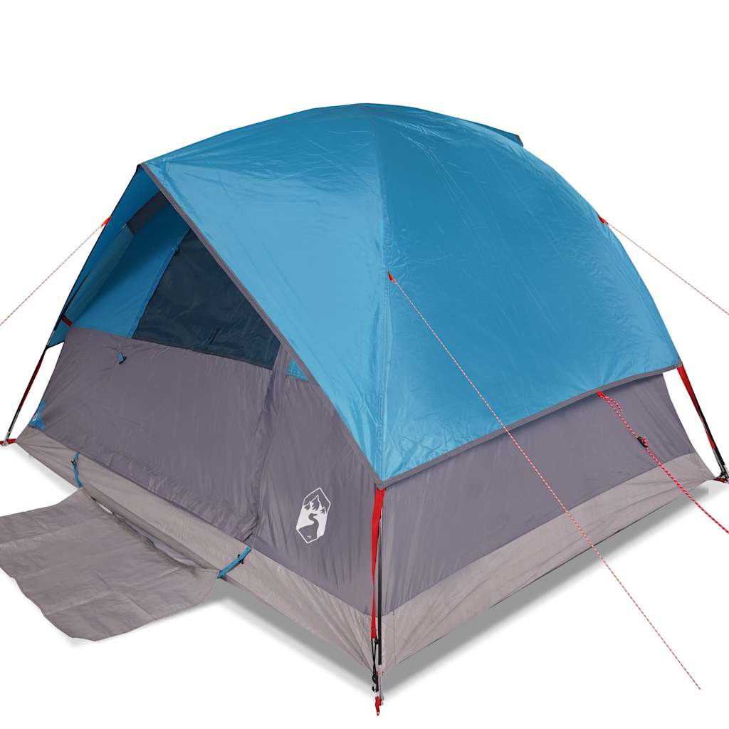 Tente familiale à dôme 6 personnes bleu imperméable Tentes vidaXL