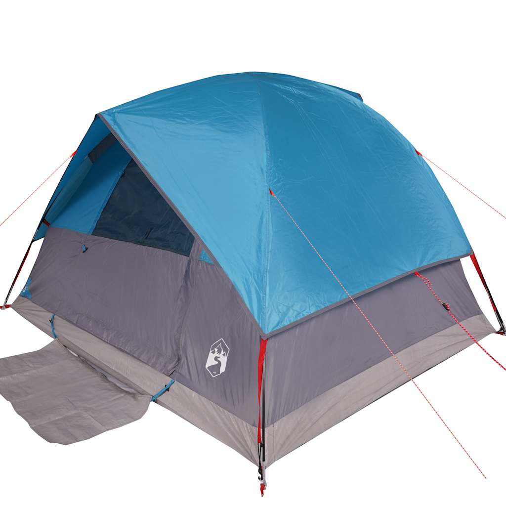 Tente familiale à dôme 6 personnes bleu imperméable Tentes vidaXL