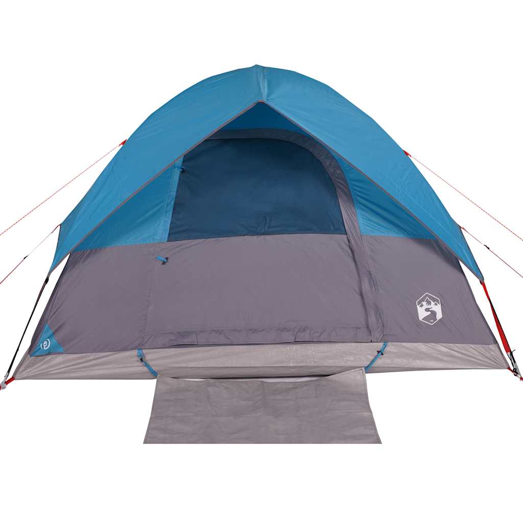 Tente familiale à dôme 6 personnes bleu imperméable Tentes vidaXL
