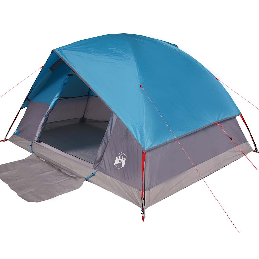 Tente familiale à dôme 6 personnes bleu imperméable Tentes vidaXL