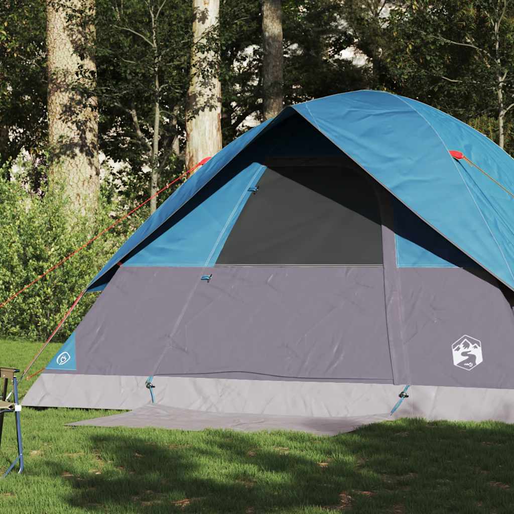 Tente familiale à dôme 6 personnes bleu imperméable Tentes vidaXL