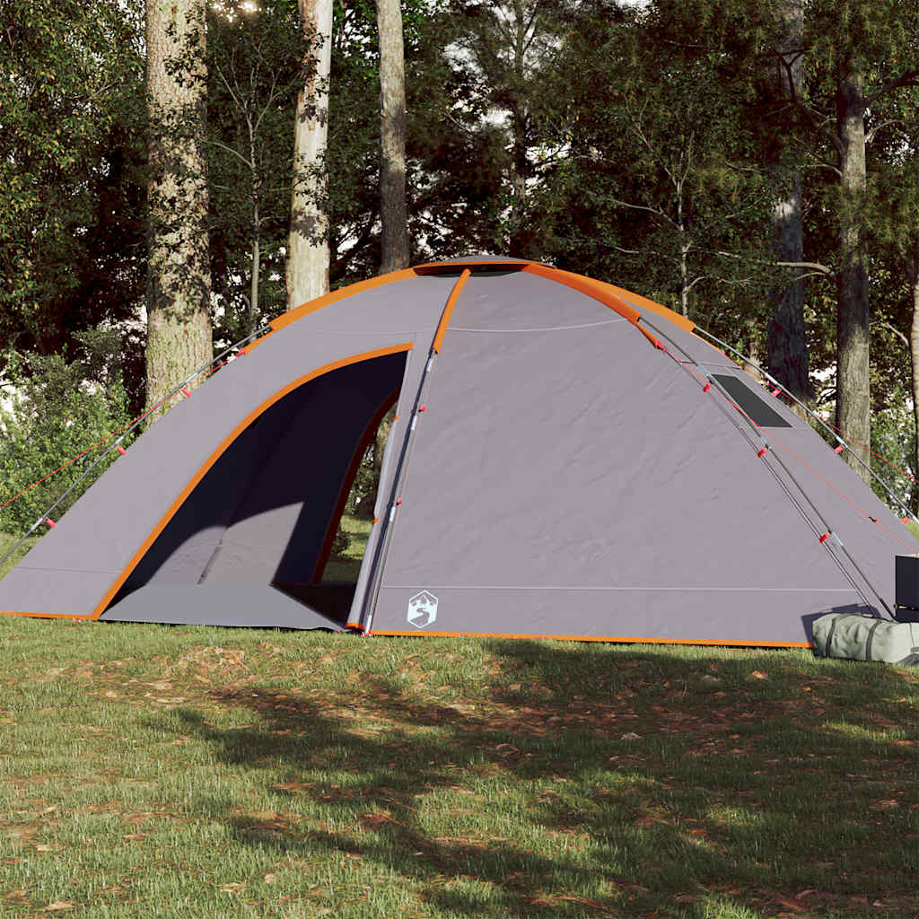 Tente de camping 8 personnes orange imperméable Tentes vidaXL
