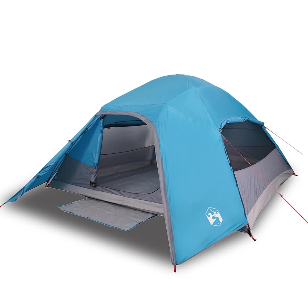 Tente de camping à dôme 4 personnes bleu imperméable Tentes vidaXL