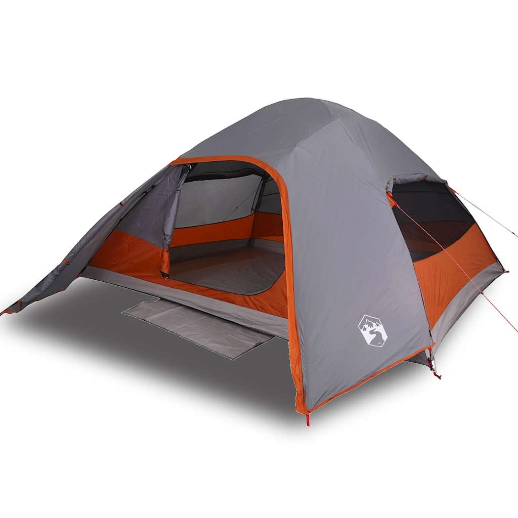 Tente de camping à dôme 4 personnes gris imperméable Tentes vidaXL